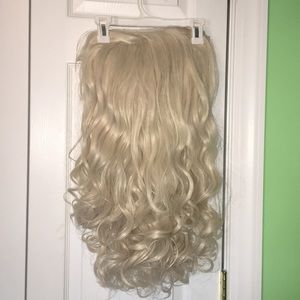 Lace front platinum wig synthetic hair